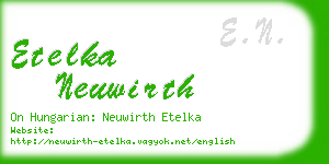 etelka neuwirth business card